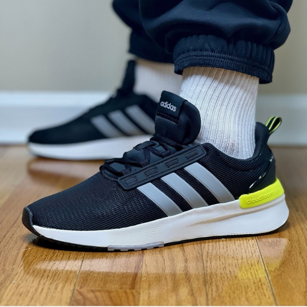 Adidas Racer TR21 Men’s Running Shoe Black Athletic Sneaker Footwear size 11